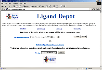 The Ligand Depot Interface