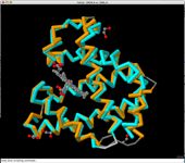 FATCAT structure alignment for 1mgn and 2nrl viewed using the JFatCat tool