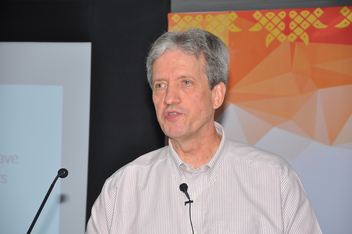 John Westbrook at the 2017 Congress and General Assembly of the International Union of Crystallography in Hyderabad, India