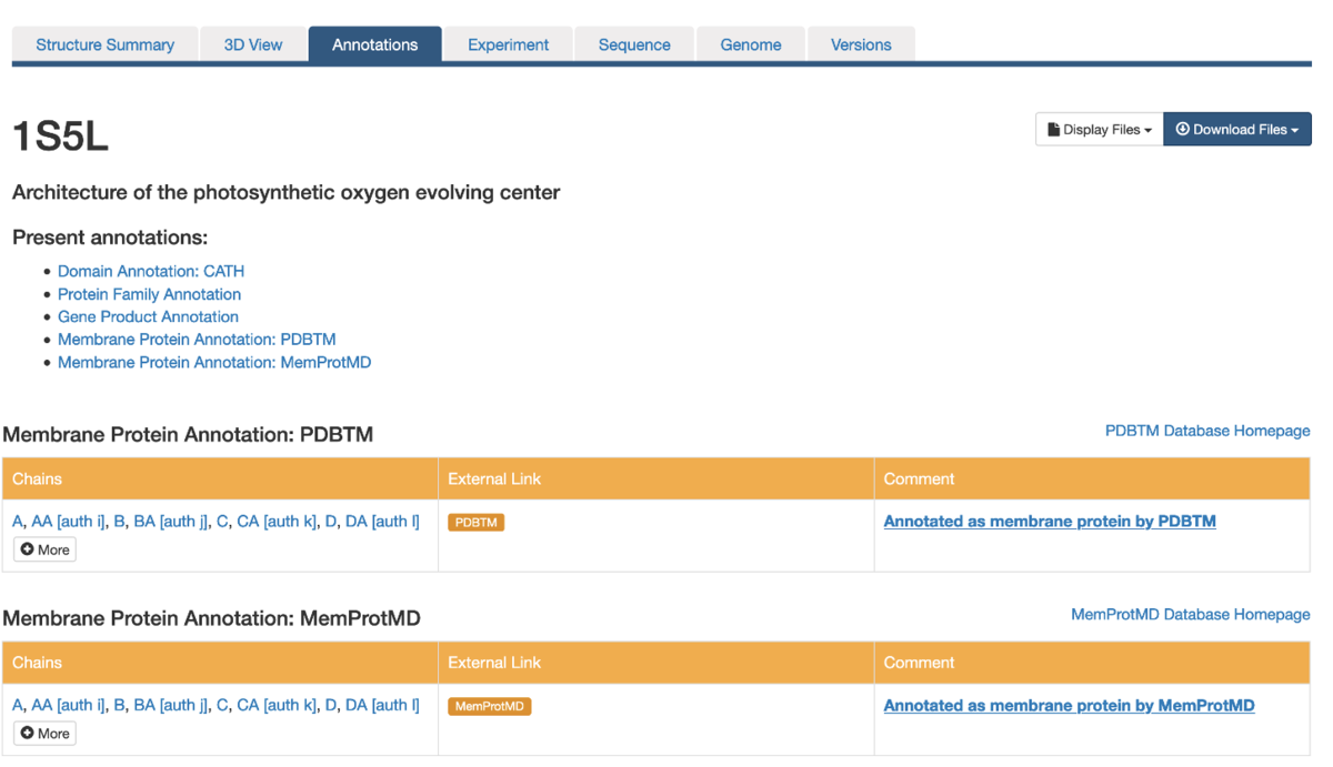 <a href="https://www.rcsb.org/Annotations/1S5L">Annotations tab for 1S5L</a>